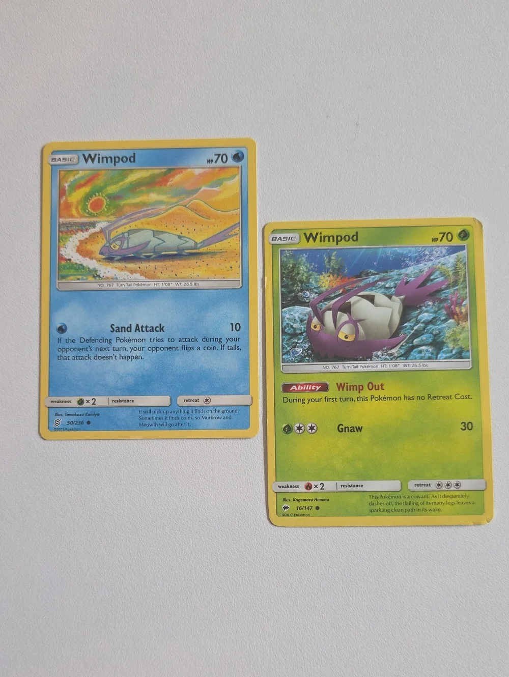 Pokemon Wimpod Cards